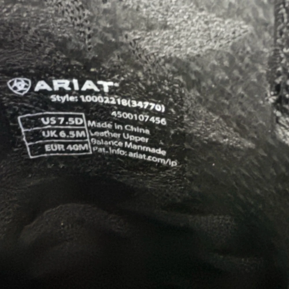 π€ Host Pickπ€ Ariat Menβs Heritage Round Toe Leather Cowboy Boots - Picture 6 of 7